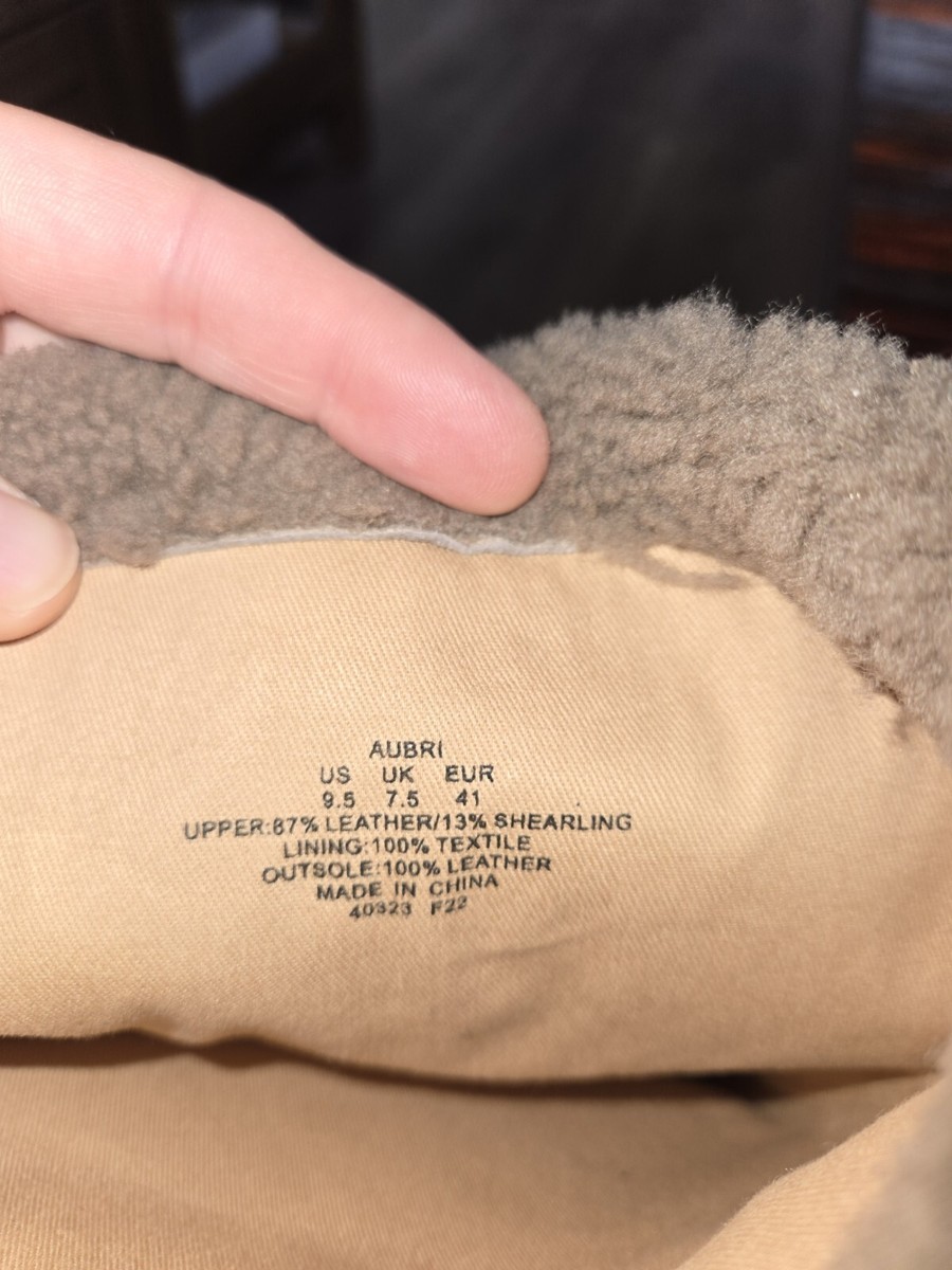 Ralph Lauren Aubri Tall Boot Light Brown Fur/Suede Size 9.5 MSRP