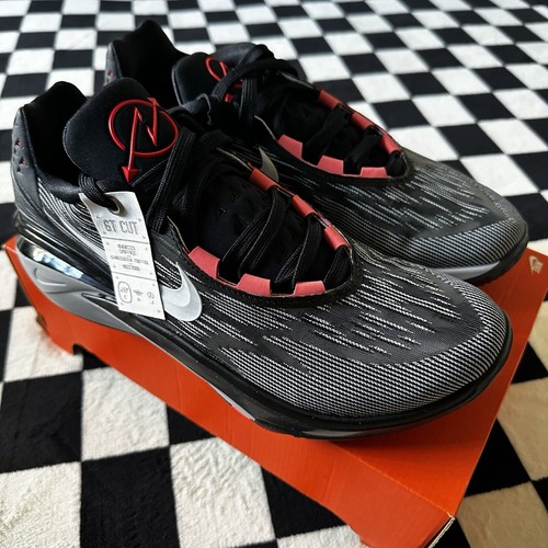 Zapatos de baloncesto Nike Air Zoom GT Cut 2 negros carmesí DJ6015-001 para hombre talla 9,5 - Imagen 3 de 7
