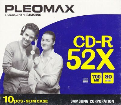 CD-R 80min 700MB 52x - 52x Custodia Jewel - 52 Pezzi