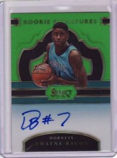 2017/18 Select Dwayne Bacon Green Auto RC Hornets 40/65