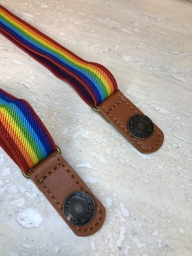 Children’s braces rainbow with popper studs - Picture 3 of 4