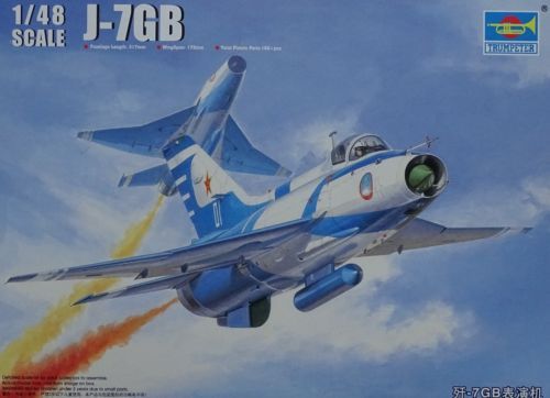 Trumpeter Chinese Chengdu J-7GB 1:48 Bausatz Kit Art. 02862 Flugzeug DüSenjet-image