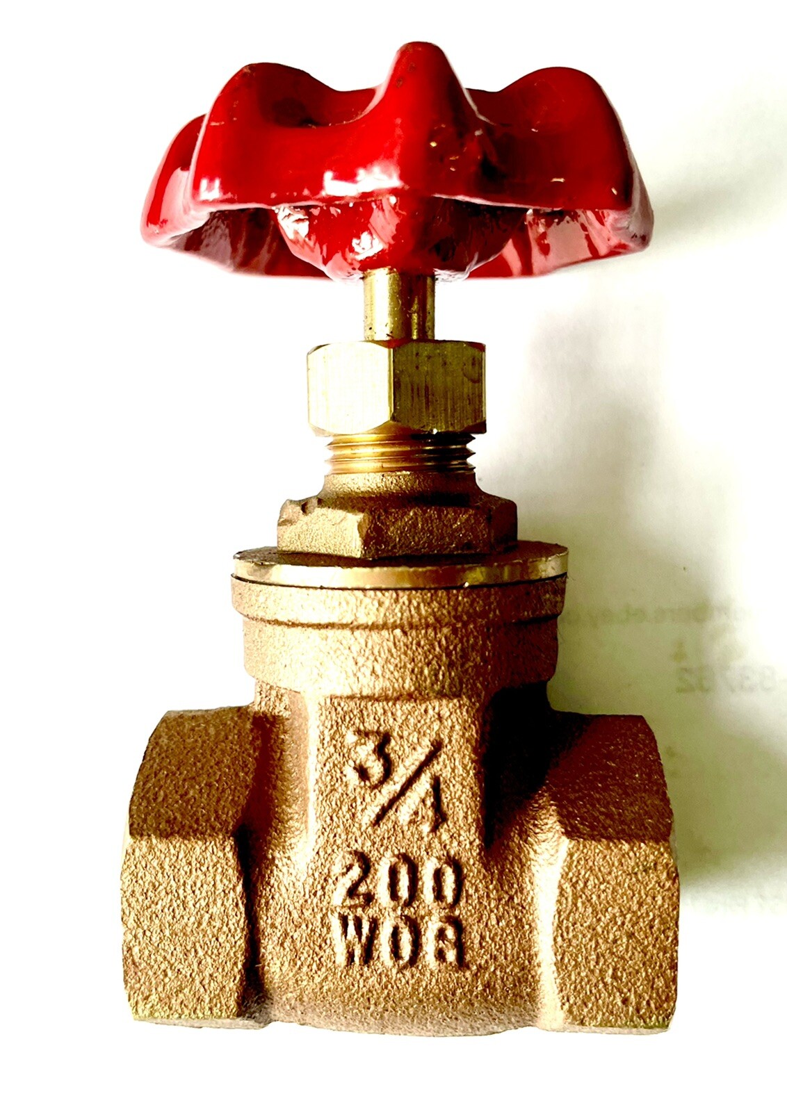 3/4" Brass Gate Valve - 200WOG, Full Port Female NPT X Female NPT