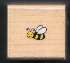 HONEY BEE FLYING INSECT WILDLIFE NATURE Design HERO ARTS A299 wood RUBBER STAMP
