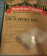 American Camper Queen Air Bed Mattress, repair kit & adapter included, no PUMP