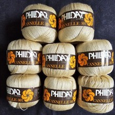 Phildar Canelle 302 Gold Yarn 8 x 40g Balls 50% Acrylic 50% viscose.