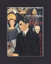 8X10" Matted Print Art Picture Painting, Frida Kahlo, Miguel N Lira Portrait