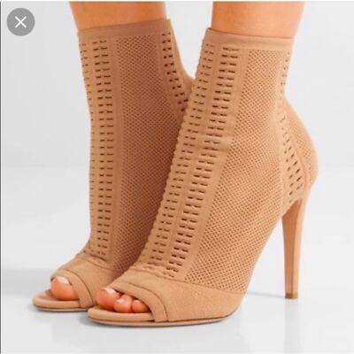 Gianvito Rossi Vires Ankle Boots camel 38.5 read description