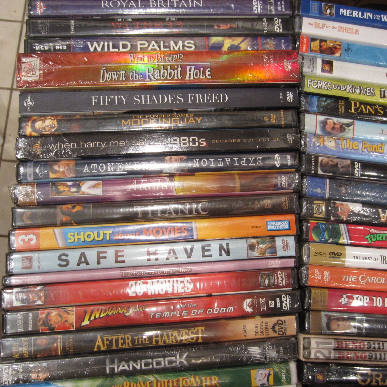 LOT OF 65 SEALED BRAND NEW DVDS RESALE/WHOLESALE MAKE FAIR OFFER GREAT