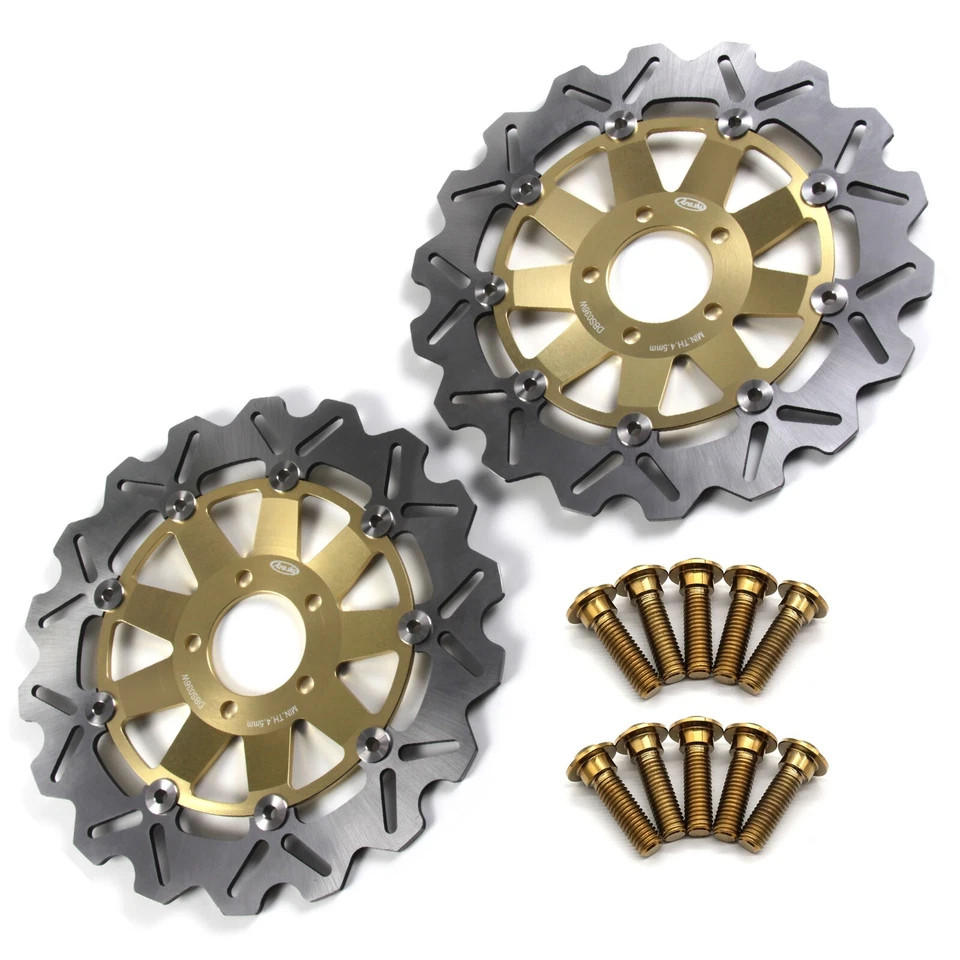 Rotores de freno delanteros traseros discos pernos de montaje tornillos para Kawasaki Z750S 2005 2006 Foto 3 de 4