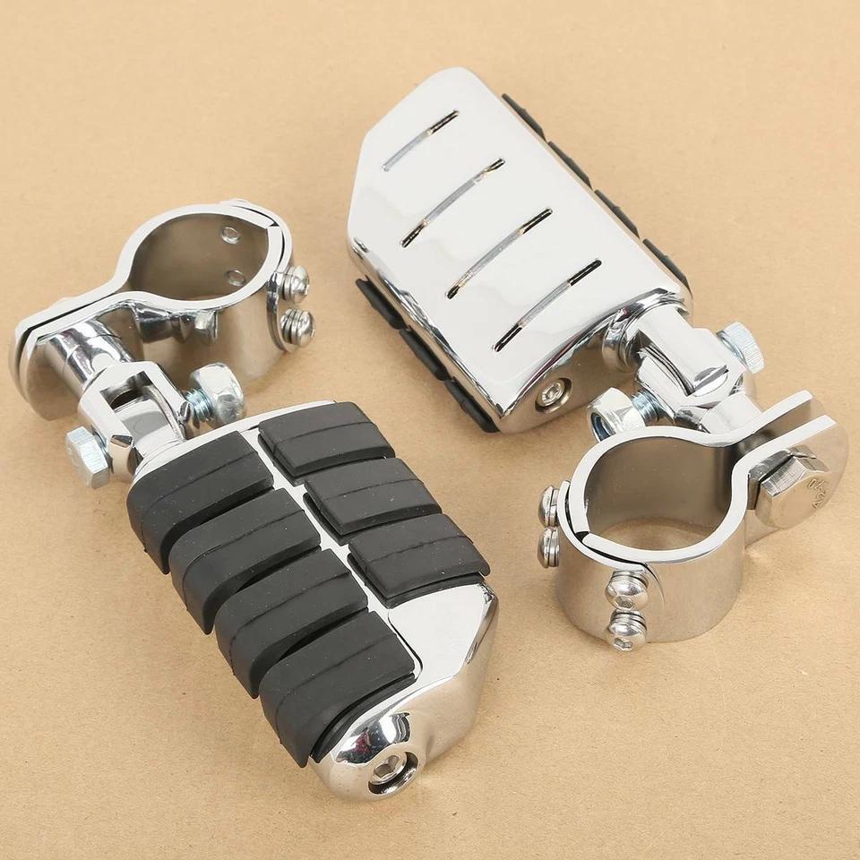 25mm 32mm 35mm Dually Highway Foot Pegs Footpegs For Harley Touring Road King US - Image 4 of 4