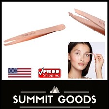 Expert-Quality Rose Gold Slant Tweezer for Men and Women - Beauty Essential