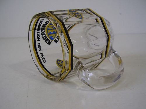 Antikes werbe Bierglas " OPEL Fahrräder - Automobile " um 1920 - Bild 4 von 6