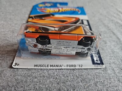 2012 Hot Wheels CUSTOM 64 GALAXIE 500 Orange 113/247 GREAT CARD