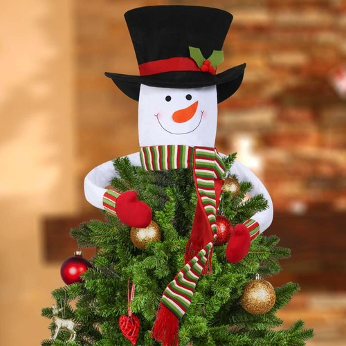 Cute SNOWMAN HUGGER Christmas Tree 