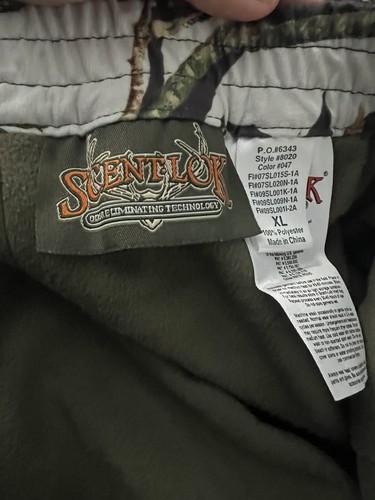 ScentLok Vertigo Mossy Oak Pattern Camo Hunting Pants Mens XL - Picture 6 of 7
