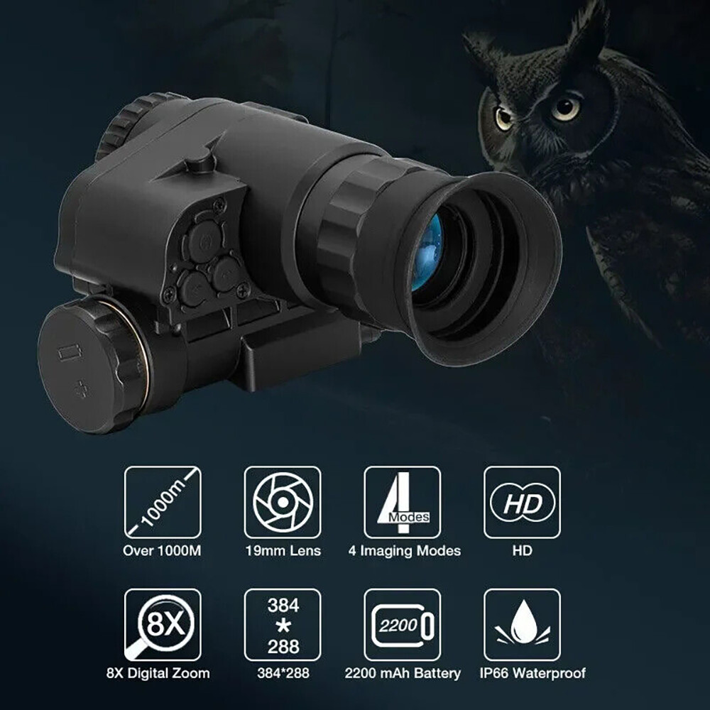 BTI-10 Thermal Night Vision Helmet Monocular / 1x - 8x Zoom