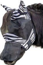 Fliegenschutzmaske -Zebra- Nasenteil zum Abkl...