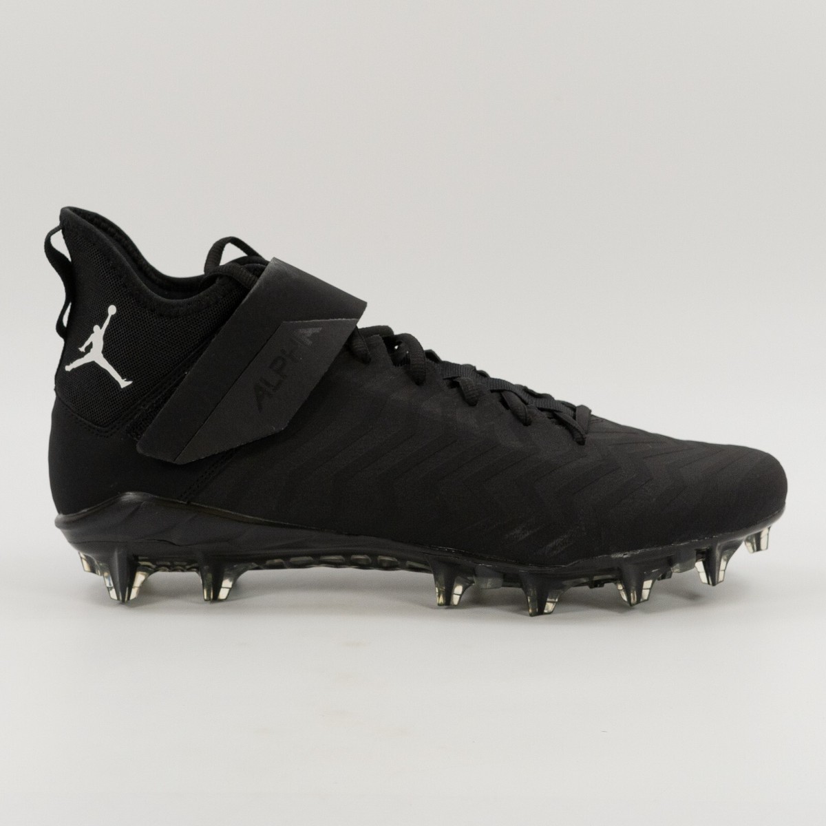 Jordan Alpha Menace Pro 2 Mid \'Black\' CV1676-003 Football Cleats Multi Size Nike Jordan Alpha Menace Pro 2 Mid Football Cleats Black  main image 3