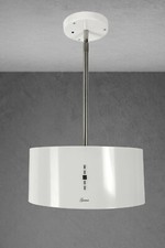 Gurari Weiße Umluft Inselhaube Dunstabzugshaube 50cm  860m³/h LED Weiß Insel