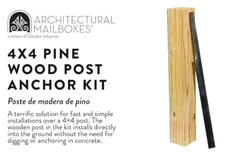 23" In-Ground Post Anchor Kit Wood & Steel Architectural Mailboxes APK000AM