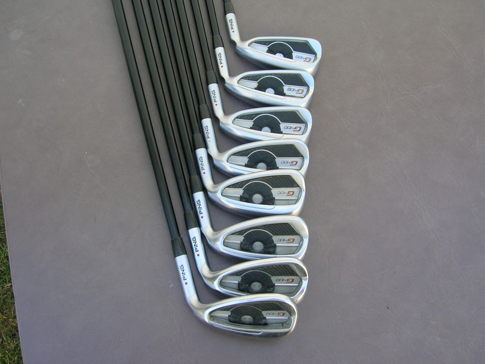 Ping G400 Irons 5PW, UW, LW, Red Dot Regular Flex Alta CB Graphite