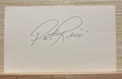 Pat Rice Hand Signed 1991 Card Team Seattle Mariners | eBay