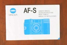 MINOLTA AF-S INSTRUCTION BOOK/16847
