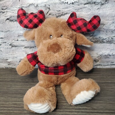 Spark Create Imagine PLUSH Moose All AGES Tummy RATTLES Antlers CRINKLE
