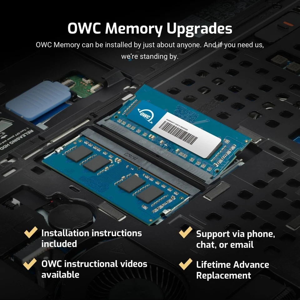 OWC - 4GB Memory Upgrade Kit - 2 x 2GB PC6400 DDR2 800MHz SO-DIMMs für Apple iMa - Bild 3 von 4