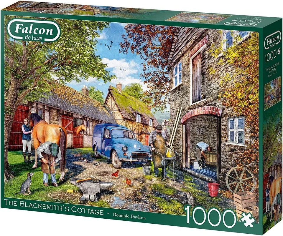 Falcon De Luxe The Blacksmiths Cottage Jigsaw Puzzle 1000pcs (FAL11333) - image 2 of 4