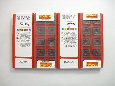 CNMG 434 PM 4225 SANDVIK Insert **10PCS** Genuine
