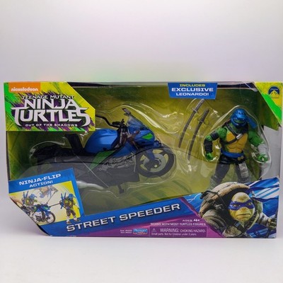 Teenage Mutant Ninja Turtles Leonardo Street Speeder Motorrad Spielset Figur