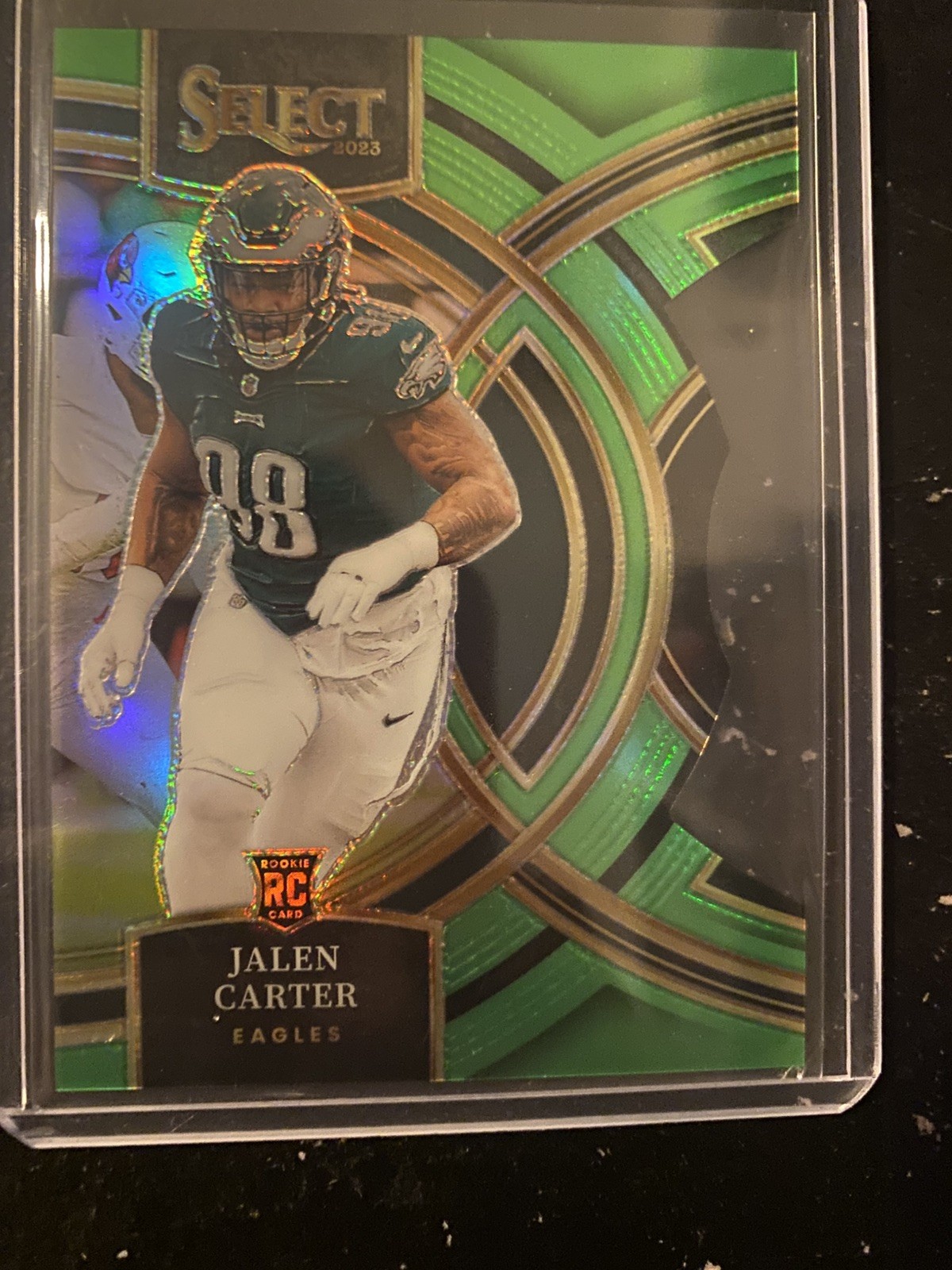 2023 Panini Select - Jalen Carter #171 Neon Green Die Cut Prizm /499 (RC)