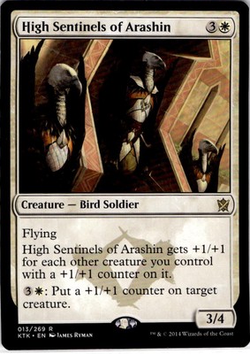 MTG High Sentinels of Arashin Khans of Tarkir Rare #13