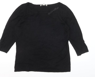 Schwarzer Damenpullover Laura Ashley UK-Größe 16