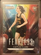 Caitlin Clark 2024 Prizm Draft Picks Basketball Silver Fearless Card #24 Iowa