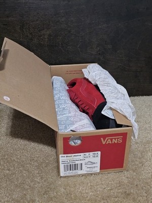 VANS Old Skool Native  Suede Red Black Low Size 10.5M