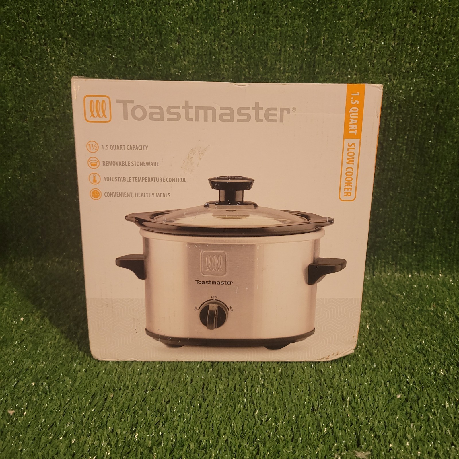 Slow Cooker Toastmaster 1.5 Quart Removeable Lid Temperature Control Open Box
