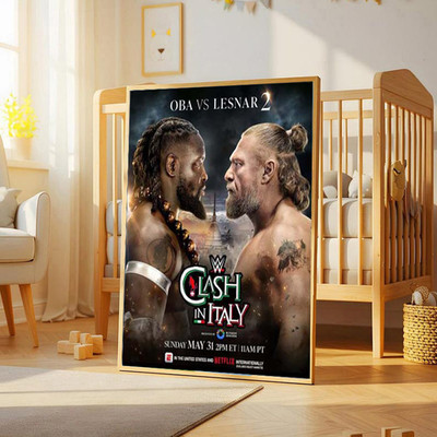 WWE Clash In Italy 2026 OBA Vs Lesnar 2 On May 31 2026 Match Card Poster