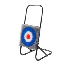 8-Ax Throwing Set Plastic Bristle Target Steel Frame Play Game
