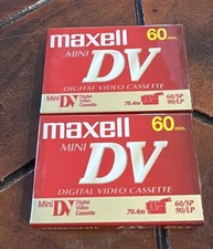 Maxell Digital Video Blank Cassette Tape Factory Sealed Lot Of 2