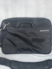 Briggs And Riley Laptop Bag 15  Travel Briefcase Shoulder Crossbody Nylon Black