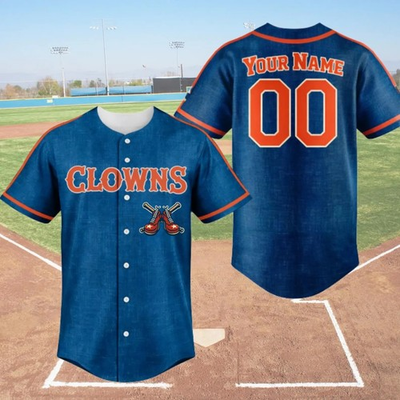 #ad Indianapolis Clowns Baseball Jersey Vintage Savannah Style Custom Name Number S $24.99