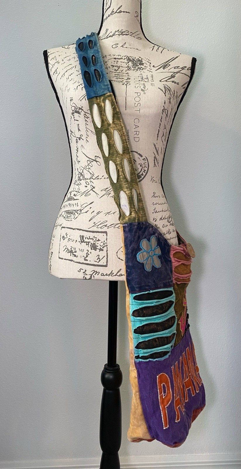 Romance Panama Patchwork BOHO Crossbody Shoulder … - image 5