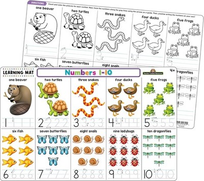 Teacher Created Resources Numbers 1-10 Learning Mat