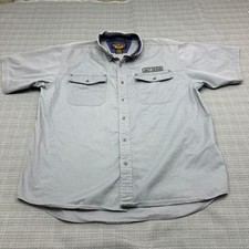 Harley Davidson Mechanics Shirt XL Grey Short Sleeve Heavy Weight Garage