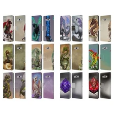 OFFICIAL STANLEY MORRISON DRAGONS 2 LEATHER BOOK CASE FOR SAMSUNG PHONES 3