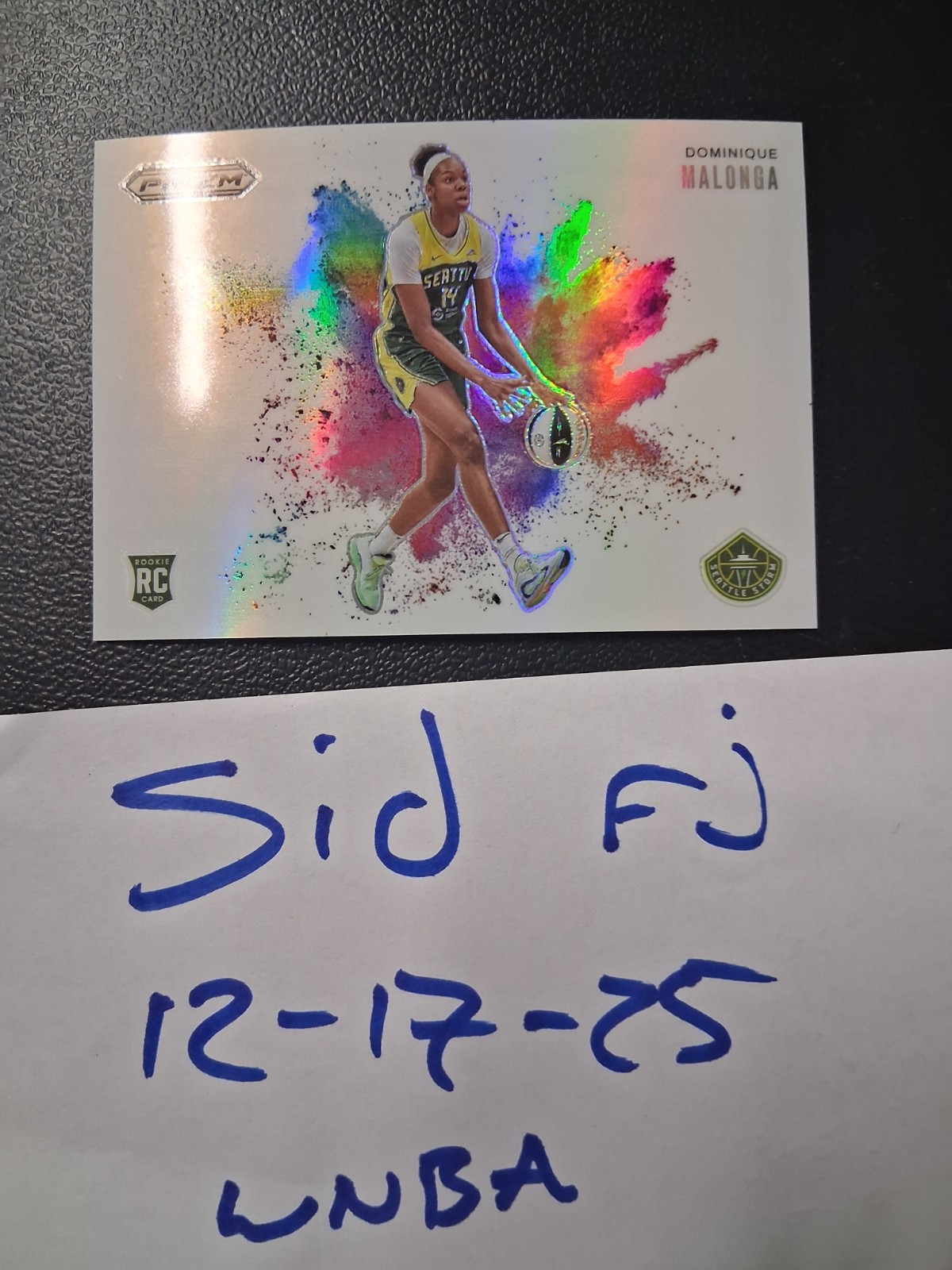 2025 Wnba Prizm Colorblast Dominique Malonga