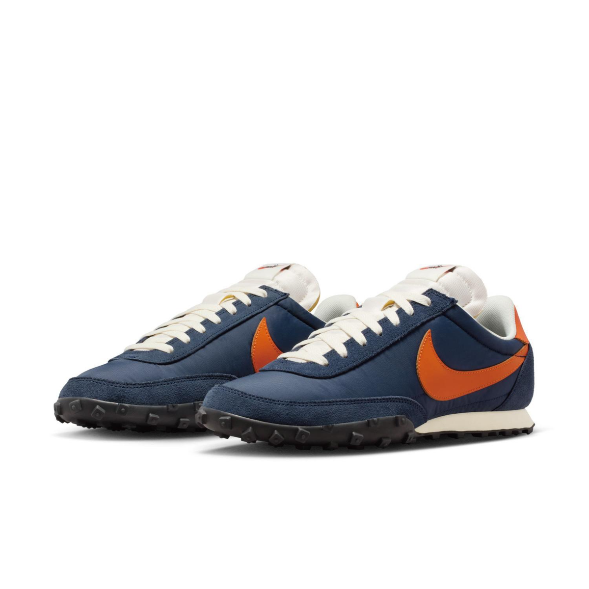 NIKE WAFFLE RACER IM8658-400 Midnight Navy Safety Orange Sail | eBay